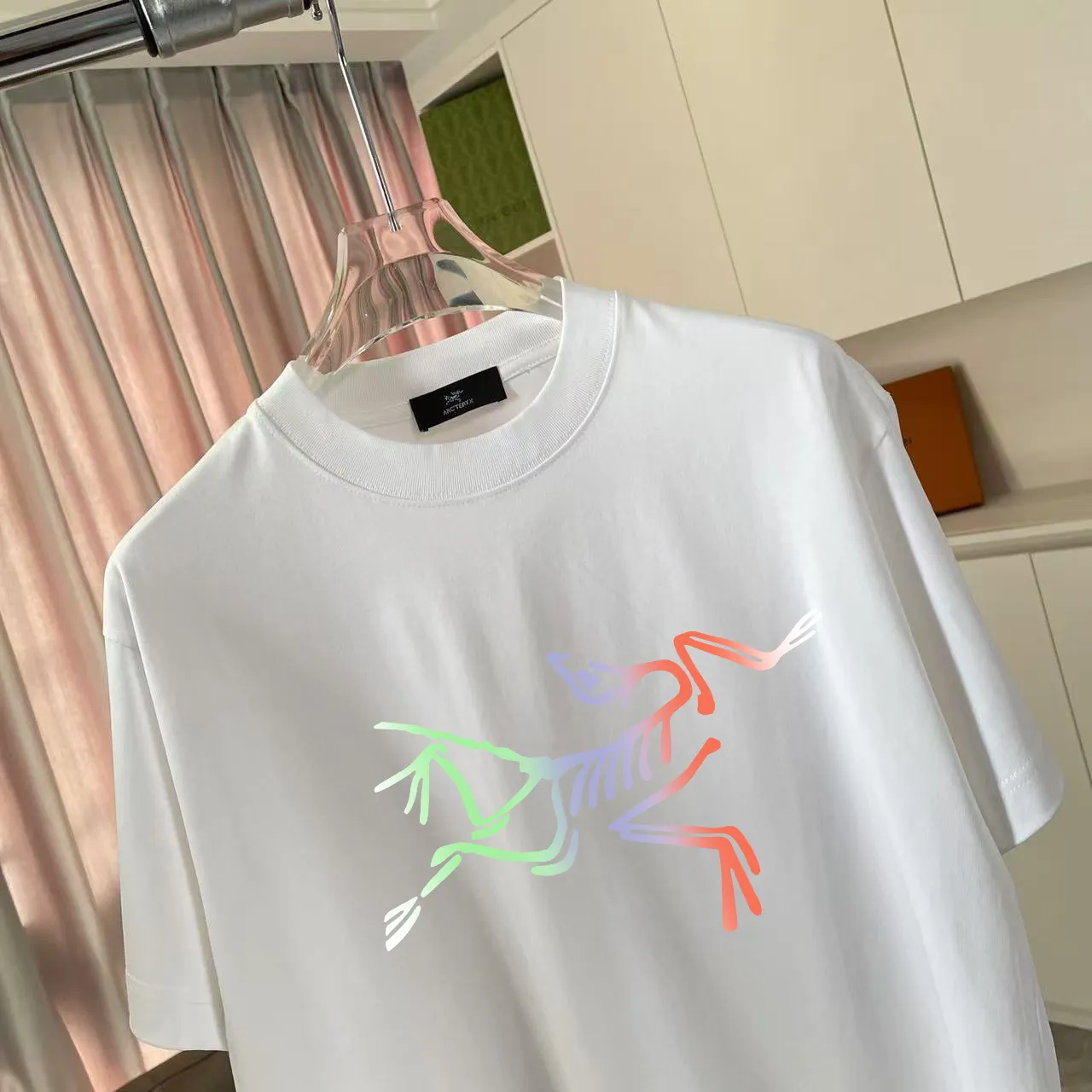 ARC'TERYX* 2025 New Arrival logo t g Same Style Size：S M L XL XXL ：Black White Pink Gray